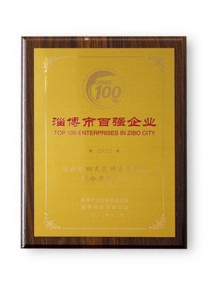 Top 100 Enterprises in Zibo City